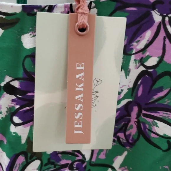 Jessakae Flowers square neck midi dress - Picture 4 of 13